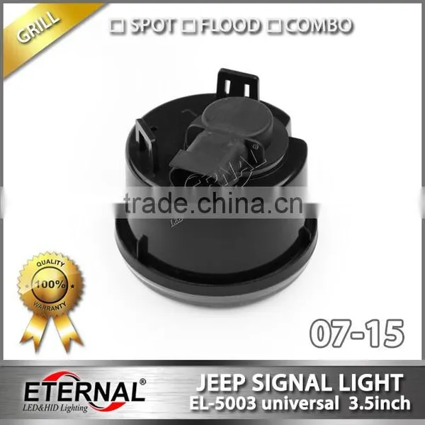 Offroad Jeep Wrangler JK 07-15 LED Signal Turn Wheel Grill Light Rubicon 4x4 Amber Lamp photo-6