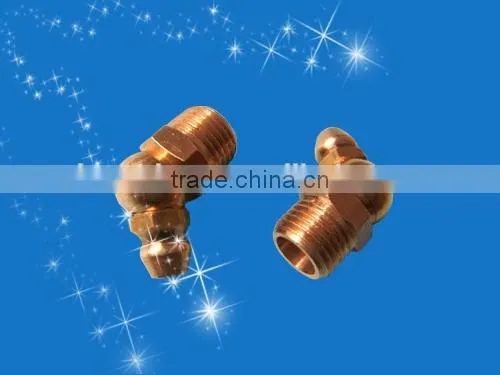 1/8"-28 Thread 45 Degreee Brass Grease Fitting photo-2
