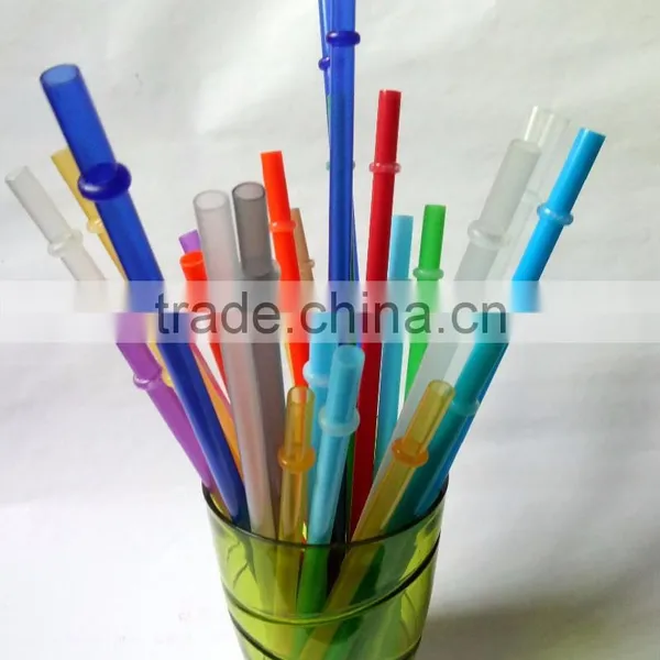 Plastic Party Supply Colorful Flexible Paper Drinking Straws