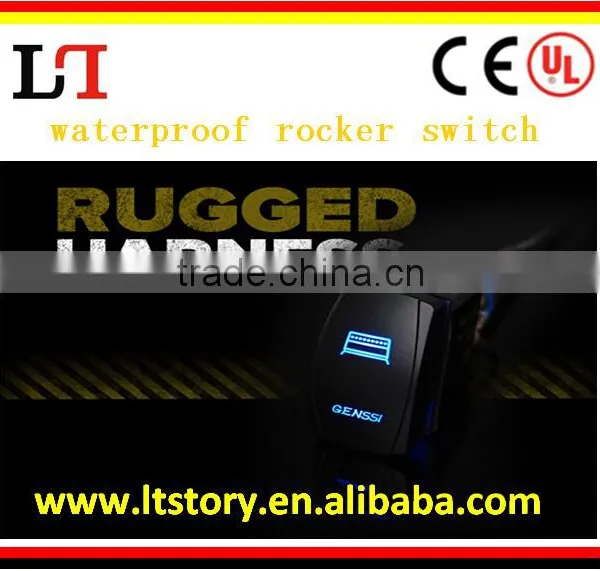Engraved Waterproof Rocker Switch for Car/motorcycle 12v/24v photo-2