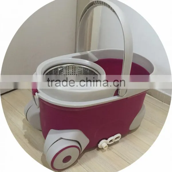 360 Rotation Magic Spin Mop With Twist Two Replacement Mop Heads Easy Hydrate Water photo-5