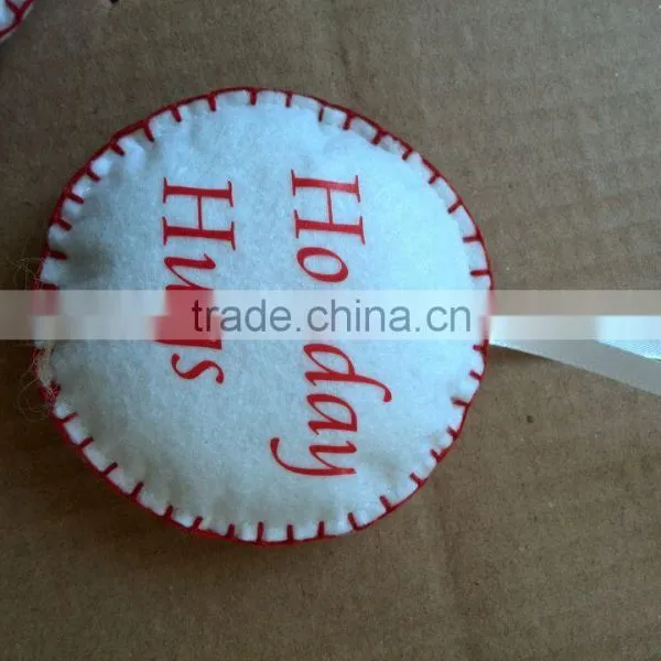 Felt Handmade Christmas Decoration/christmas Ornaments, Round photo-5