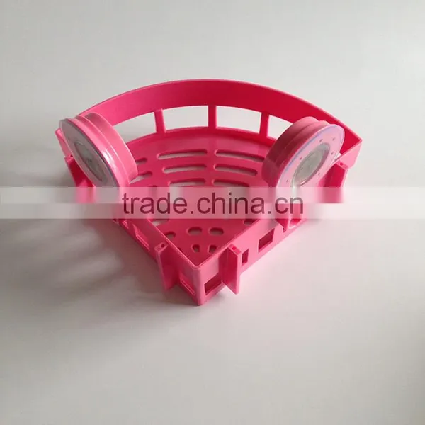Plastic ABS Suction Cup Triangular Storage Shelf photo-3