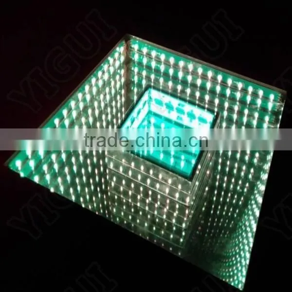 Wedding Party Equipment 3D Time Tunnel Effect Mirror Led Dance Floor photo-5