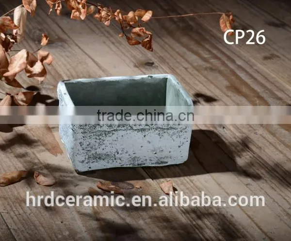 Square Decal Cement Decoration Outdoor Garden Flower Pot photo-5
