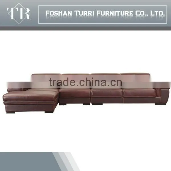 Luxury Furniture Modern 100% Top Grain Leather Sofa Set photo-3