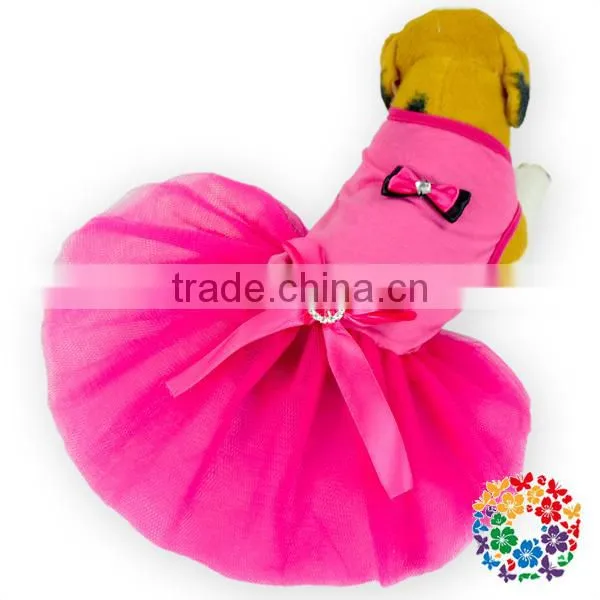 Hot Pink Dresses Dog Apparel Pet Party Clothes, Pet Clothes For Dogs, Pet Costumes photo-6