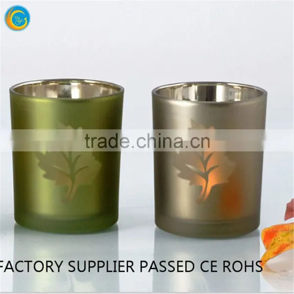 Color Laser Leaf Glass Seven Candle Glass Candle Holder Wall photo-2