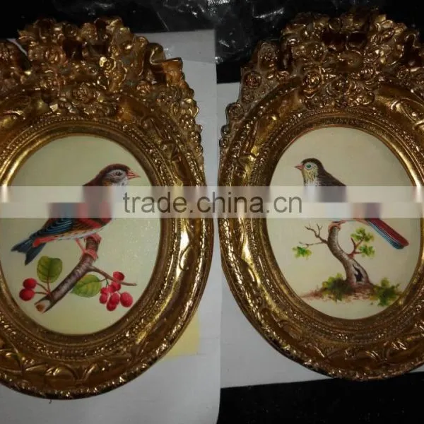 Small Size Oval Shape Frame With Handmade Painting photo-4