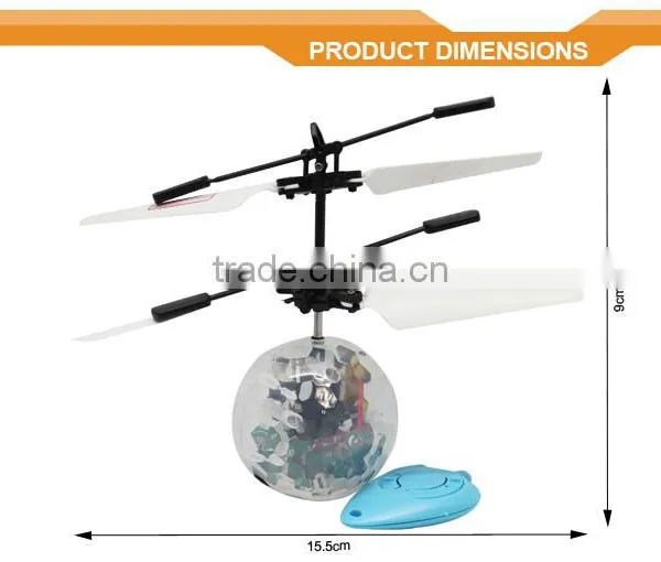 Auto Induction Luminous Microlight Light Aircraft Flying Ball Helicopter photo-3