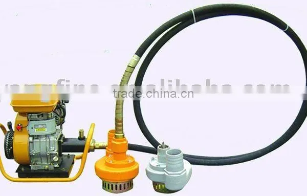 Centrifugal and Flexible Shaft Water Pump on Concrete Construction photo-2