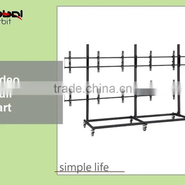 Simple Style Plasma Metal Wall Cart Screen Mount Bracket Movable LCD TV Stand