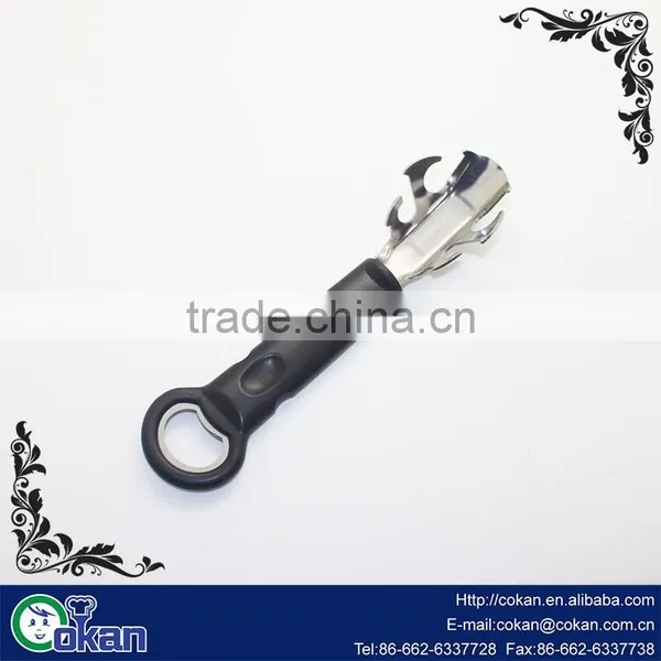 Black Plastic Antislip Handle Silver Tone Plate Bowl Dish Clip Tong photo-3