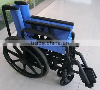 Rehabilitation Therapy Supplies Topmedi TAW950BEF1 Plastic Manual Handicapped Wheelchair Made in China photo-5