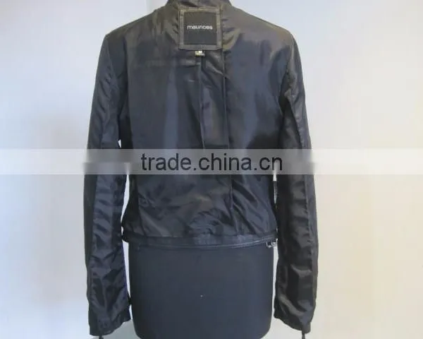 Faux Leather Jacket Women Cothing New 2015 Montage Patchwork Zipper Pockets PU Leather Jacket Fashion Autumn Winter Leather Coat photo-6