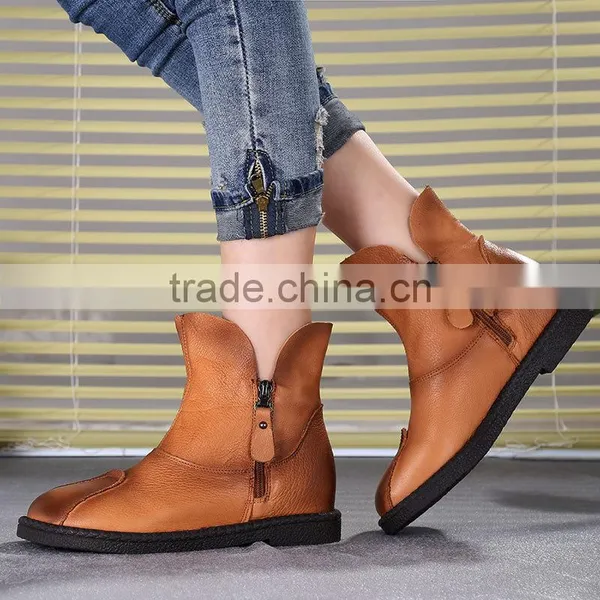 GZY Best Quality Boots Shoes Female Causal Boots Warm Europe-American Style Guangzhou Factory Direct Sell Stock 2017 photo-2