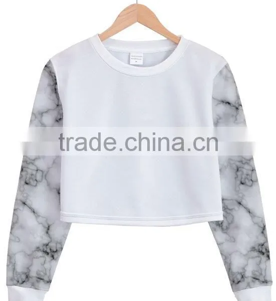Crop Top Sweatsirt With Your Design. No Minimum. Real Factory. 3-5 Days Production photo-4