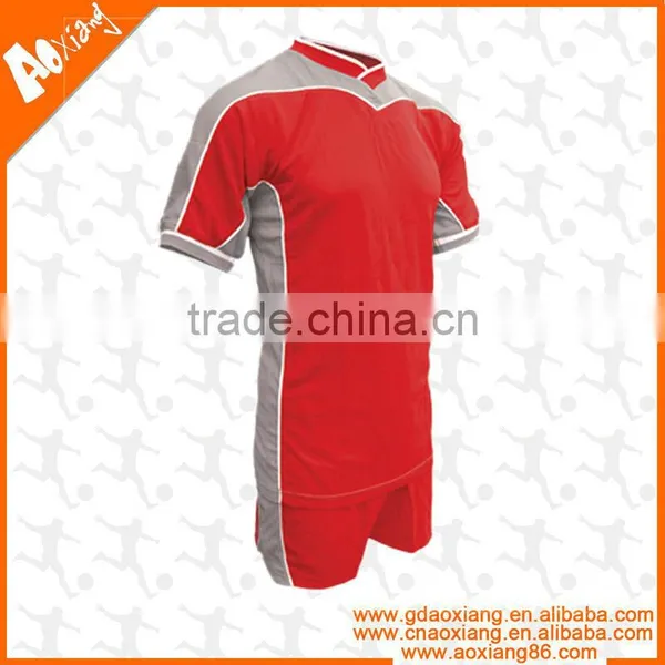 SJ054 Customized Short Sleeve Soccer Uniform With Spandex