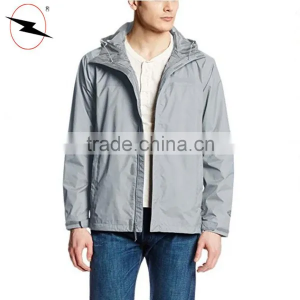 Wholesale Hooded Waterproof Men Softshell Jacket photo-3