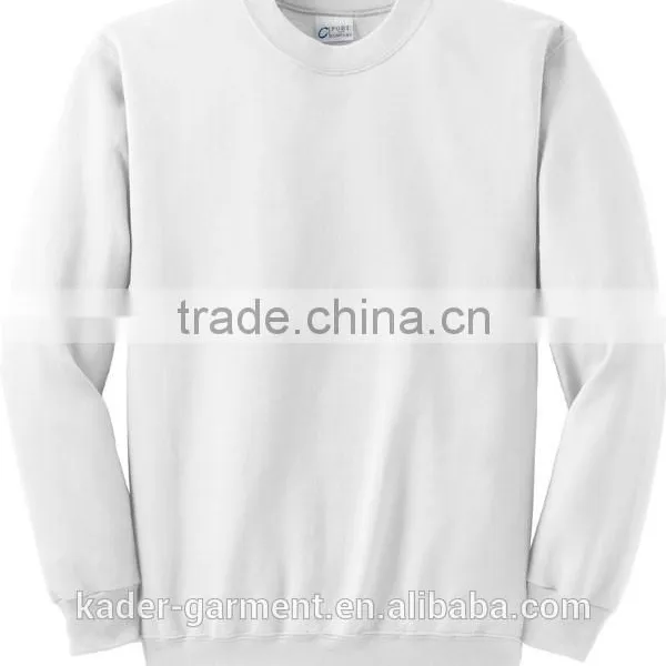 Custom Unisex Sweatshirt Cotton Plain Blank Crew Neck Sweatshirt photo-3