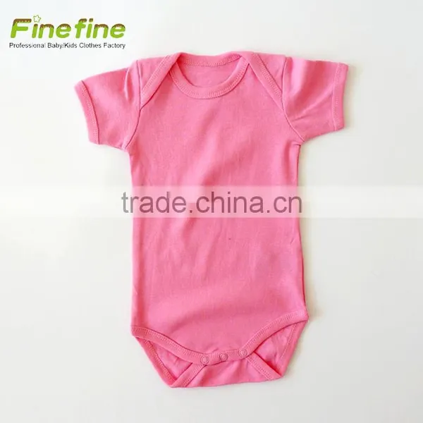 Latest Plain Organic Feather Baby Romper Blank Baby Clothes photo-3