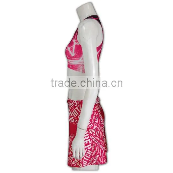 Nylon Spandex Custom Sports Clothings Athletic Women Import Sportswear photo-3