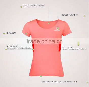 BEROY Custom Fitness Women Gym Cycling Running Sports T-shirt for Wholesale photo-4