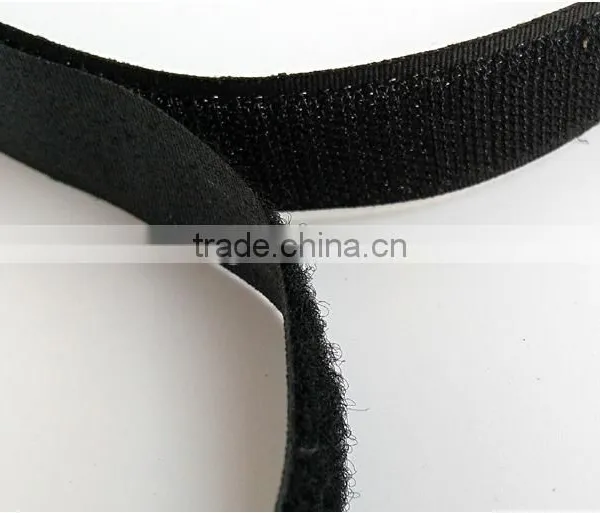 Heavy Duty Self Adhesive Sticky Back Hook & Loop Fastening Tape Black or White photo-2