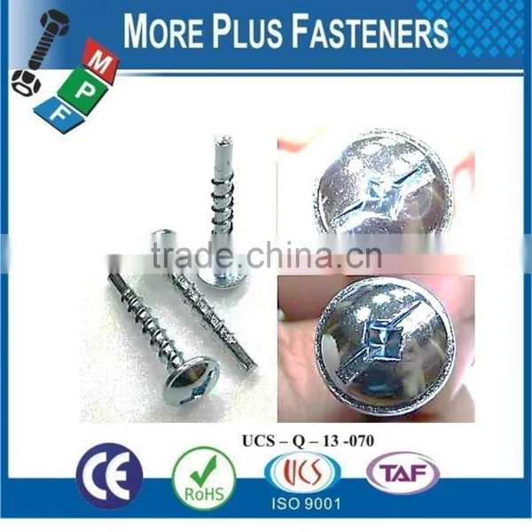 Made In Taiwan Special Screws Self Tapping Screw Round Head Slotted Square Recess Combi Self Tapping Screw Pin Nut With Knurl photo-2