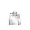 Trifold-loop Handle Bag With Block Bottom