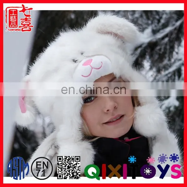 China Popular Sales Plush Animal Hat Promotion Baby Hat Rabbit photo-3