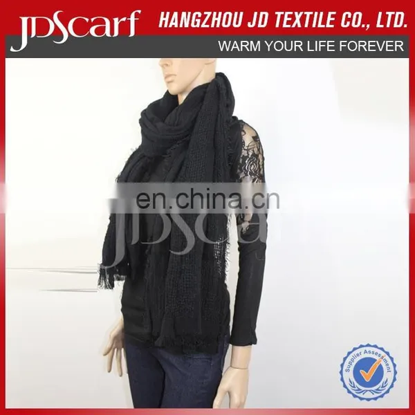Hot Selling Fashion Warm Comfortable Long Plain Color Scarf photo-3