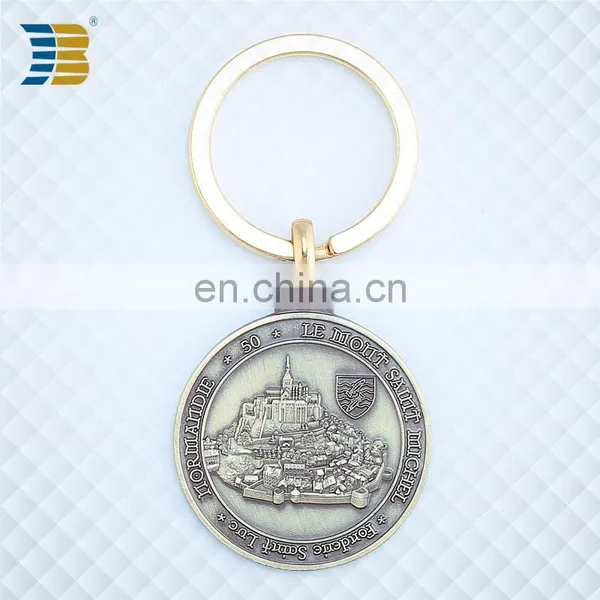 Russia Custom Made Bronze Coin Keychain With Engraving photo-2