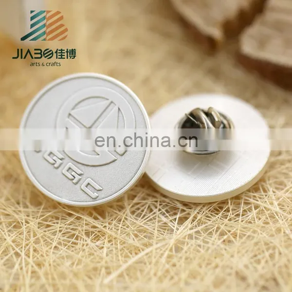 Custom Pin Round Matt Silver Metal Badge photo-3
