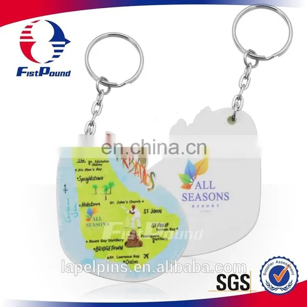 High Quality PVC Key Chains With 4link Chains