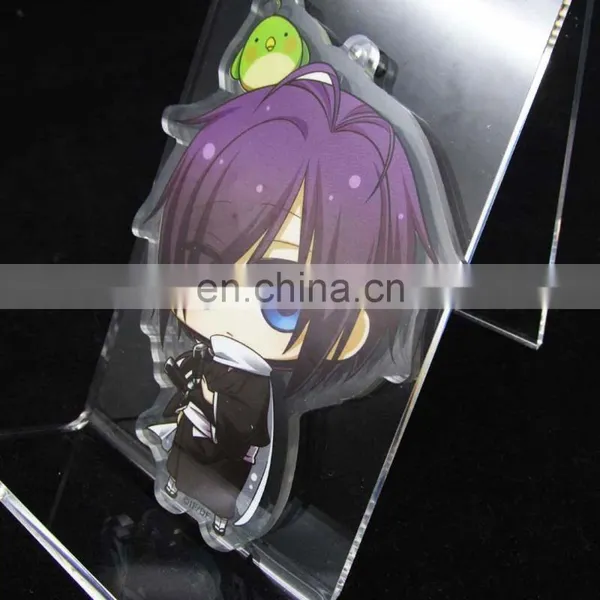 New Creative Printed Acrylic Keychain With Japanese Cartoon Image photo-3