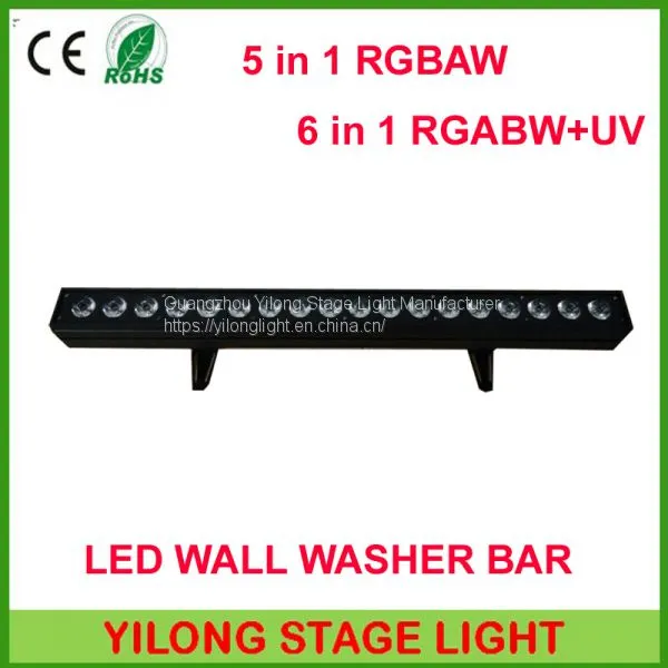 18PCS RGBWA+UV 6in1 High Power Color Wash Indoor Led Wall Washer for Wedding Party Garden Decoration photo-2