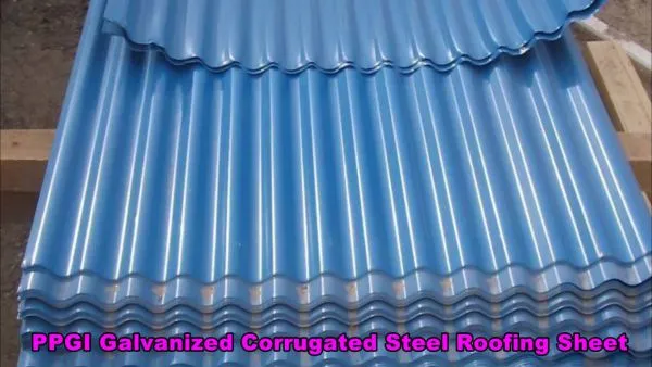 Beautiful Corrugated, Color Coated Corrugated Steel Roofing Sheet