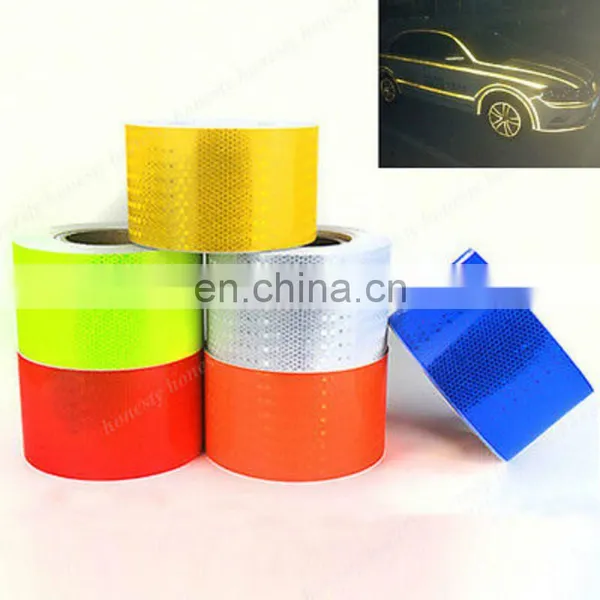 Printing Reflective Sticker For Motorcycle 3M Reflective Conspicuity Tape With Yellow/Black/White/Red/Blue Colors