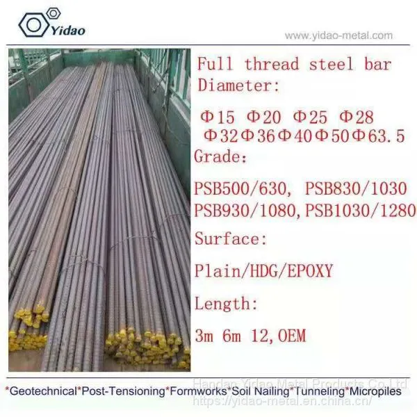 Grade PSB930Mpa Screw Thread Steel Bar photo-3