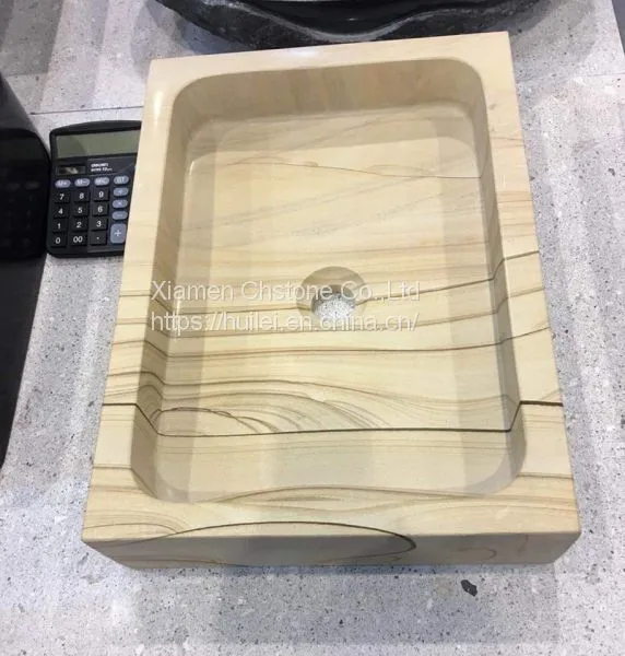 China Sandstone Wash Basins, Sandstone Bathroom Sinks, Stone Sink