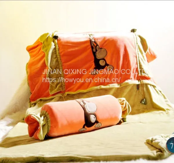 Cars Plush Cartoon Elephant Pillow Quilt Penguin Warm Hand Nap Pillow Blanket Office Sofa Cushion photo-4