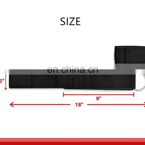 Adjustable Neoprene Support Fitness Ankle Straps for Cable Machines photo-5