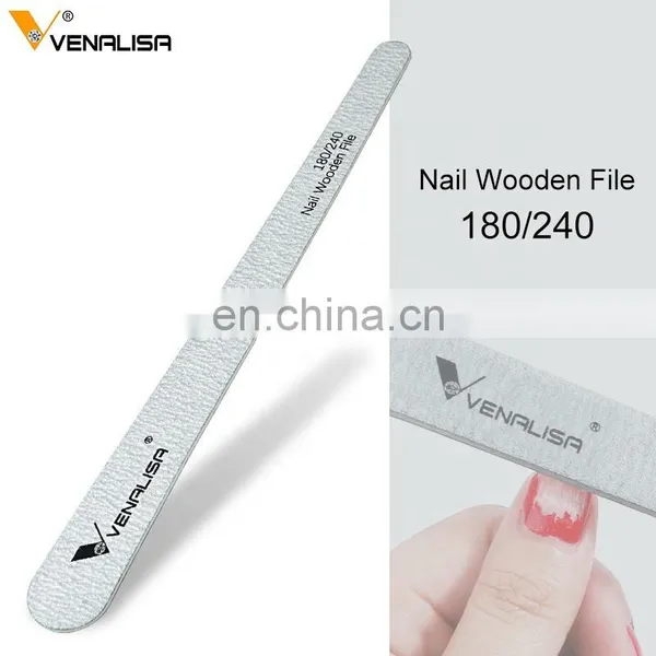 51106 VANALISA Professional Nail File 180/240 Double Side OEM Custom Printed Logo Top Nail File photo-3