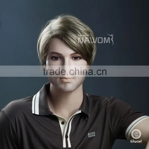 W3540 Malaysian Top Men Cool Boy Cut Human Hair Wigs photo-3