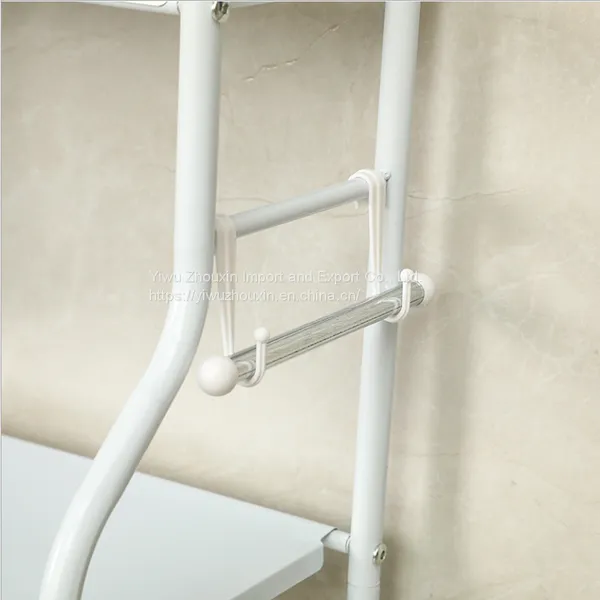 Punch-free White Three-layer Toilet Racks Toilet Storage Racks photo-3