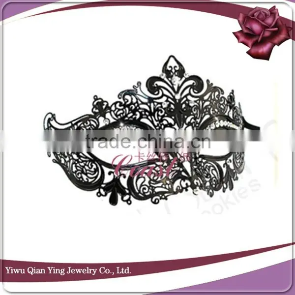 Ladys Very Nice Black Hollow Out Cocktail Party Eye Mask photo-3