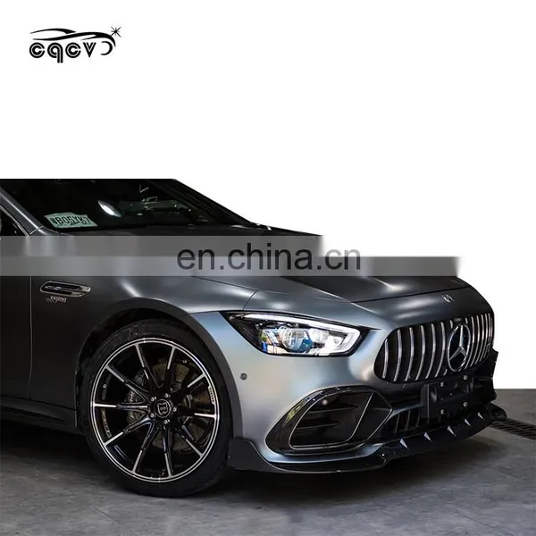 Dry Carbon Fiber Front Lip Side Skirt Diffuser Rear Spoiler for Mercedes Benz AMG GT50 photo-5