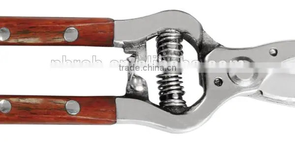 Classic Metal Floral&Bypass Pruning Shear With Wooden Handle photo-2