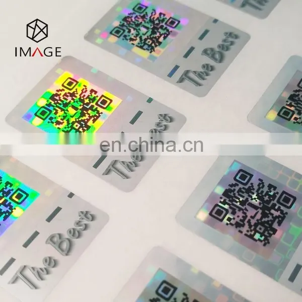 3d Dynamic Laser Holographic Anti-counterfeiting Label With Unique QR Code Printing photo-3